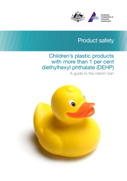 Childrens plastic products with DEHP - guide to interim ban