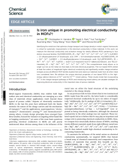 Is iron unique in promoting electrical conductivity