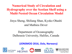 Numerical Study of Circulation and Hydrography over the Scotian