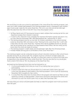 Junior River Run - 1st Place Sports