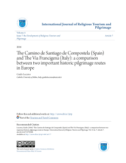 The Camino de Santiago de Compostela (Spain)