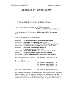 Articles of Association