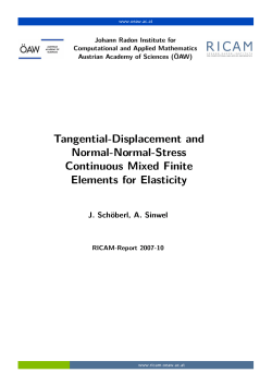 Tangential-Displacement and Normal-Normal