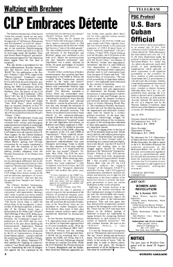 CLP Embraces Detente