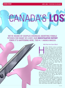 Canada`s Lost Daughters