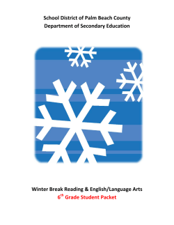 School District of Palm Beach County Department of