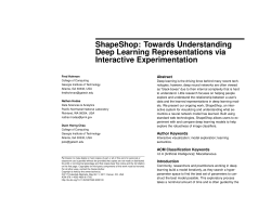 ShapeShop: Towards Understanding Deep Learning