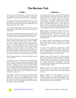 The Mormon Trail - RootsWeb: Freepages