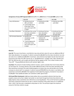 Comparison of Levy Cliff Proposals 6183 (McAuliffe D