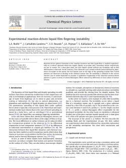 Experimental reaction-driven liquid film fingering instability