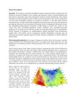 Study of the North American lithosphere, from Maine to Hudson Bay