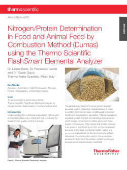 Nitrogen/Protein Determination in Food and Animal Feed by