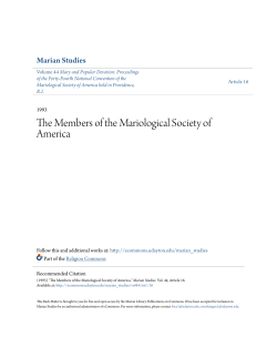 The Members of the Mariological Society of America