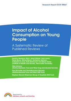 Impact of Alcohol Consumption on Young People