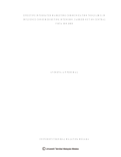 effective integrated marketing communication tools (imc)