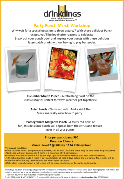 Party Punch March Workshop