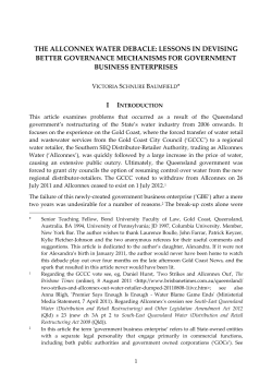 the allconnex water debacle: lessons in
