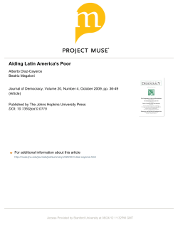 Aiding Latin America`s Poor