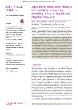 a focus on biomechanical integration across