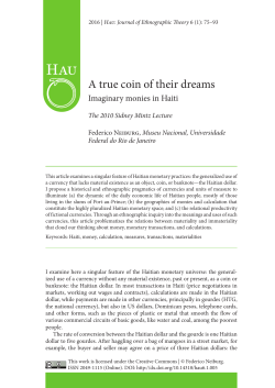 A true coin of their dreams - HAU: Journal of Ethnographic Theory