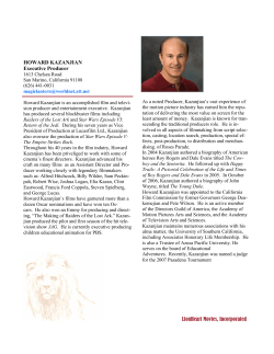 HOWARD KAZANJIAN Executive Producer LionHeart Movies