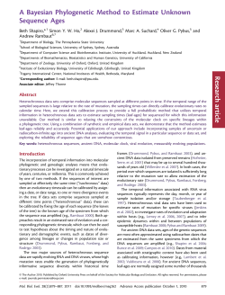 A Bayesian Phylogenetic Method to Estimate