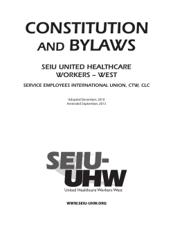 Bylaws - SEIU-UHW