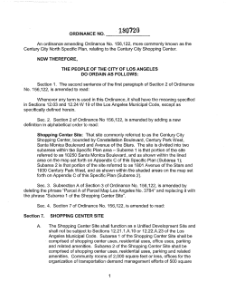ORDINANCE NO. - City Clerk Internet Site