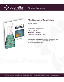 The Science of Economics - Cognella Academic Publishing