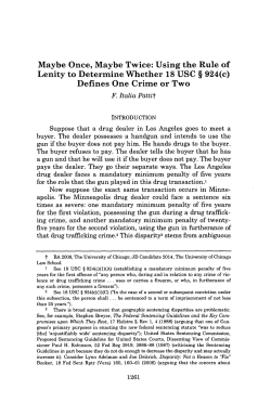Maybe Once, Maybe Twice: Using the Rule of Lenity to Determine