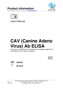 DE2480 CAV Canine Adeno Virus Ab ELISA 160922 e