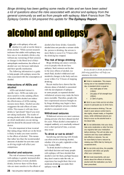 alcohol and epilepsy
