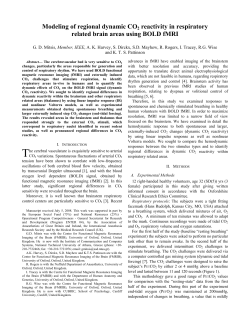 Modeling of regional dynamic CO2 reactivity in respiratory related