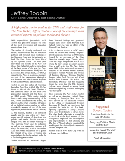 Jeffrey Toobin`s Bio