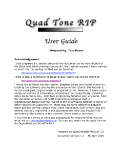QuadToneRIP User Guide