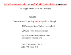 A SAS/xmmselect/evselect versus XANADU/xselect/fselect