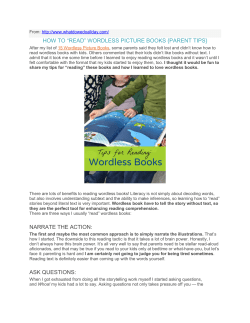 tips for reading wordless books
