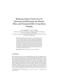 Placebo effect in drug trials - Ariana Anderson