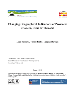 Changing the geographical indications of Prosecco