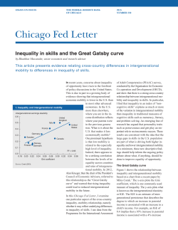 Inequality in skills and the Great Gatsby curve