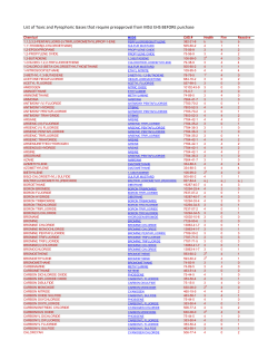 toxic gas preapproval