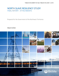 North Slave Resiliency Study Final Report &ndash; Attachments