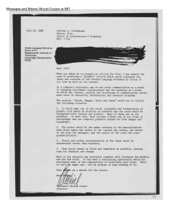 Messages and Means: Muriel Cooper at MIT