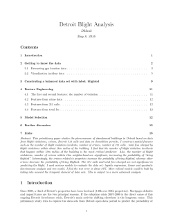 Detroit Blight Analysis