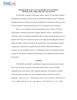 Doe v. Bush - FindLaw Legal News