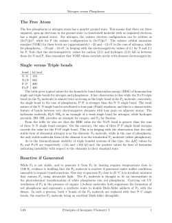 The Free Atom Single versus Triple bonds Reactive if Generated