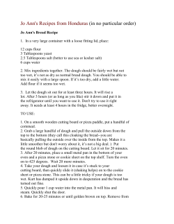Jo Ann`s Recipes from Honduras (in no particular order)