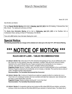 March Newsletter - Insulators Local 95