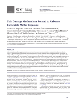 Skin Damage Mechanisms Related to Airborne