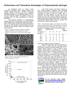 Performance and Theoretical Advantages of Polyacrylamide Hydrogel